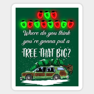 Griswold Big Tree Christmas Design Sticker